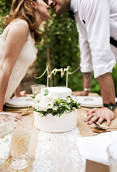 Cake topper collection Lovely en plexiglas à personnaliser - décoration  mariage wedding cake